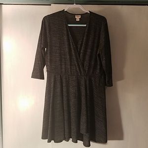 knit wrap dress, soft
